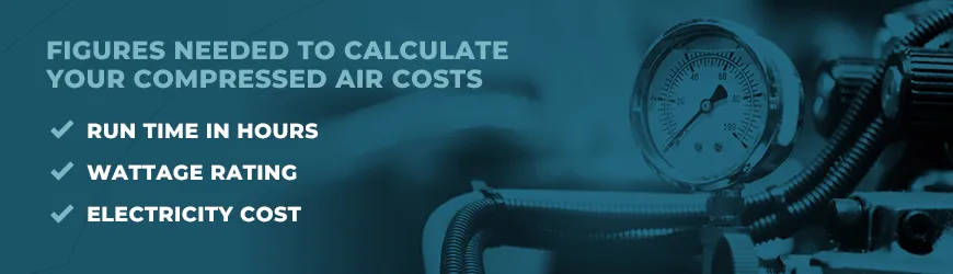 How To Calculate The Cost Of Compressed Air