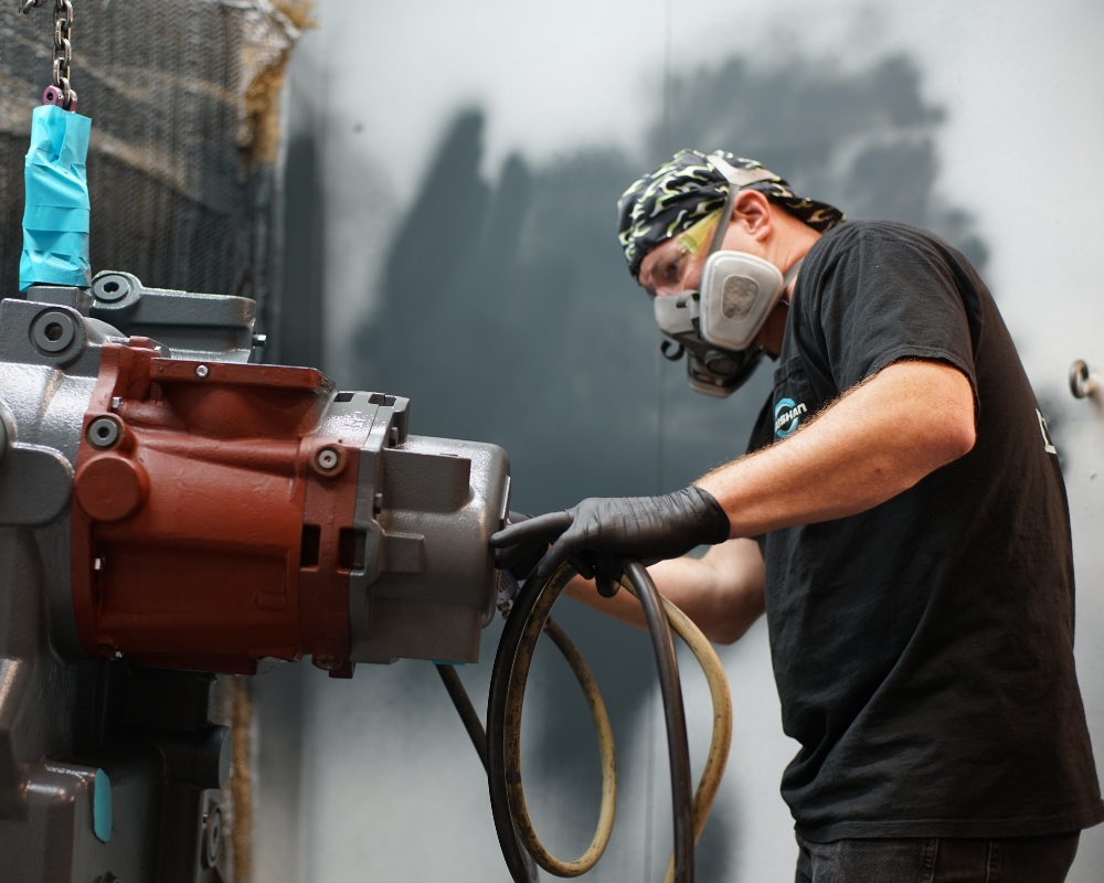 Airend of a rotary screw air compressor