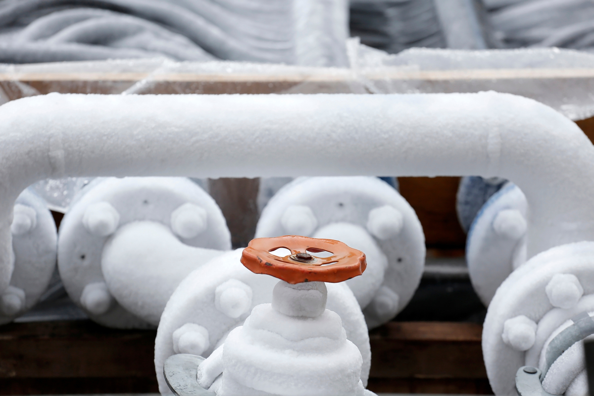 Freezing pipes