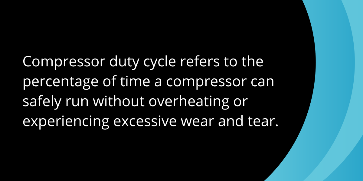 Compressor duty cycle