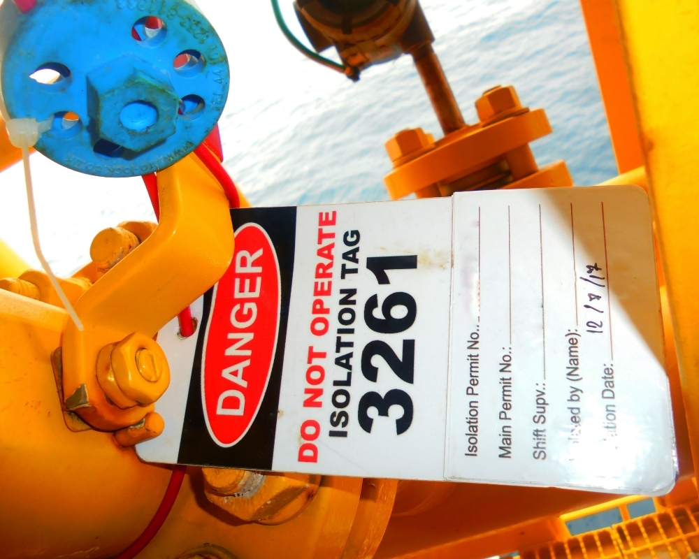 Lockout/tagout for air compressors
