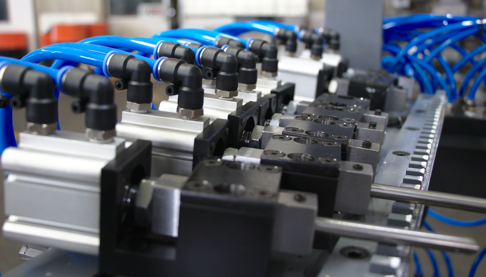 Pneumatic,Compact,Air,Cylinders,With,Air,Or,Water,Elbow,Fitting