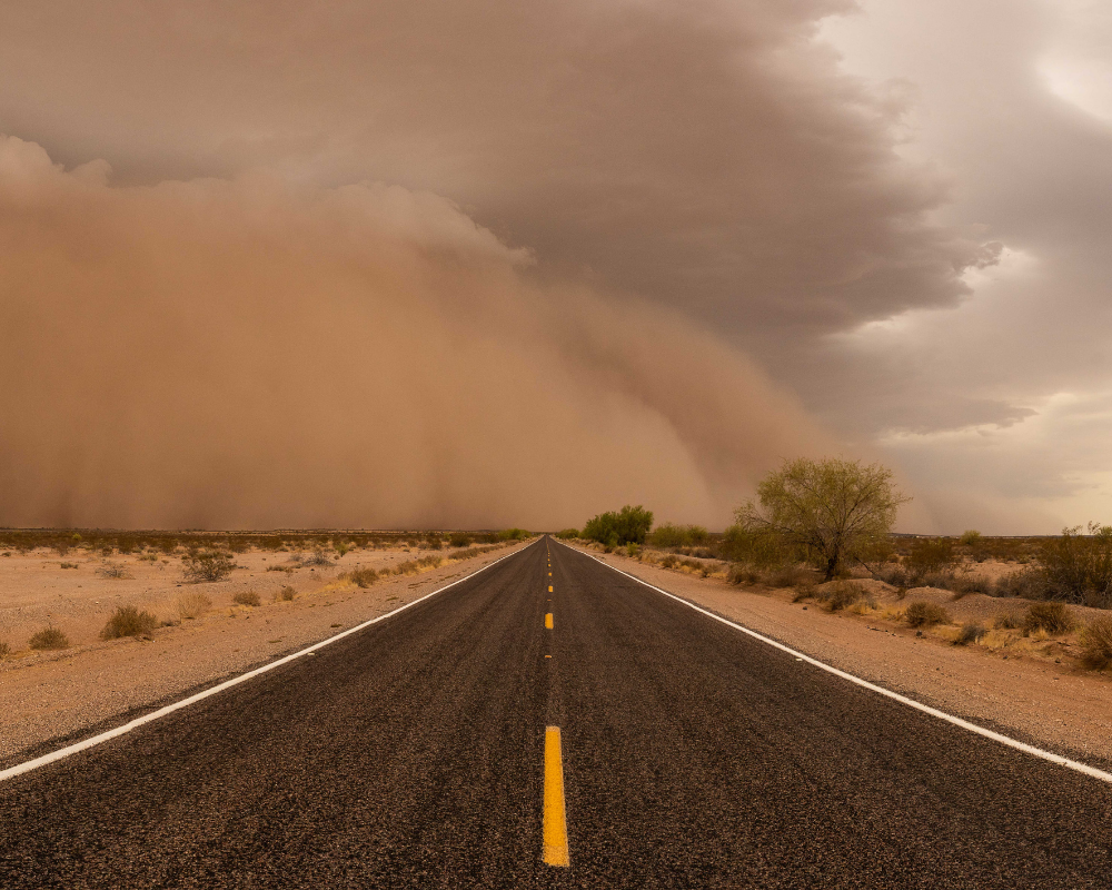 Airborne sand and dust