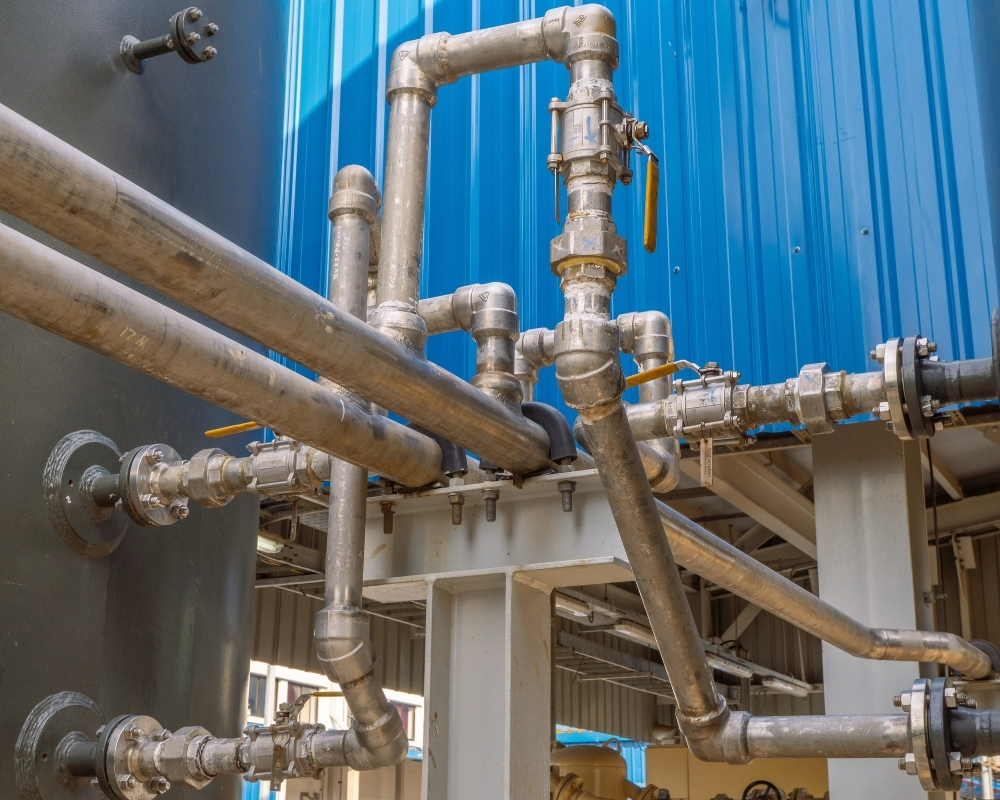 Compressed air header pressure