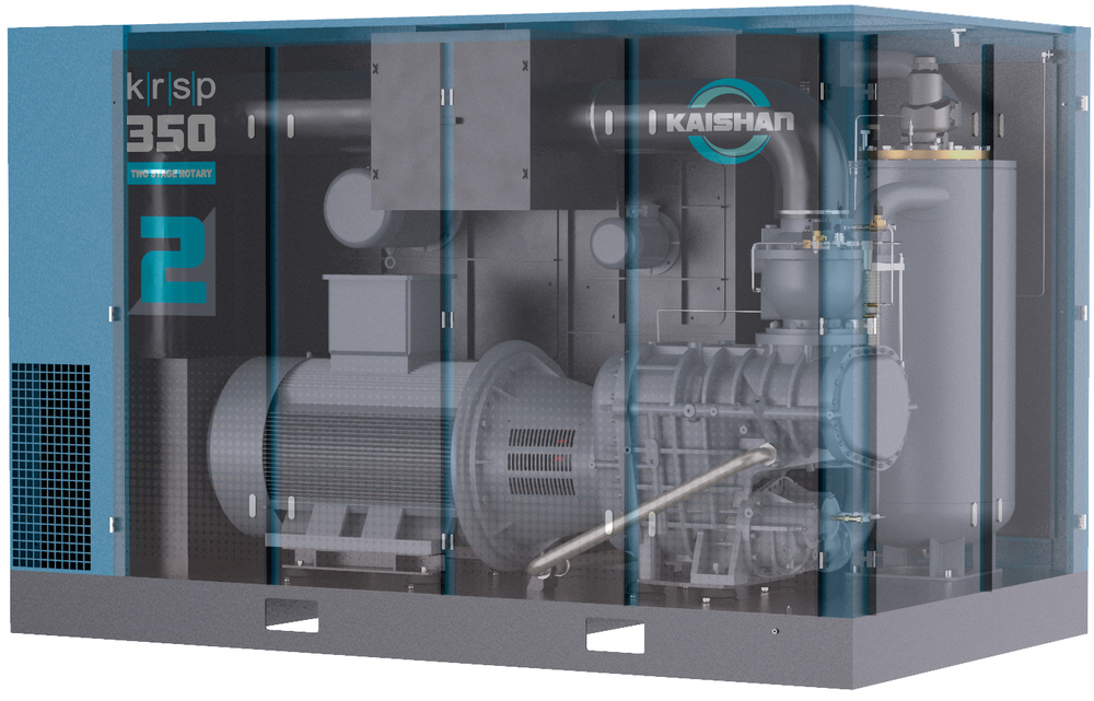 KRSP2 premium rotary screw compressors for trim and base-load units