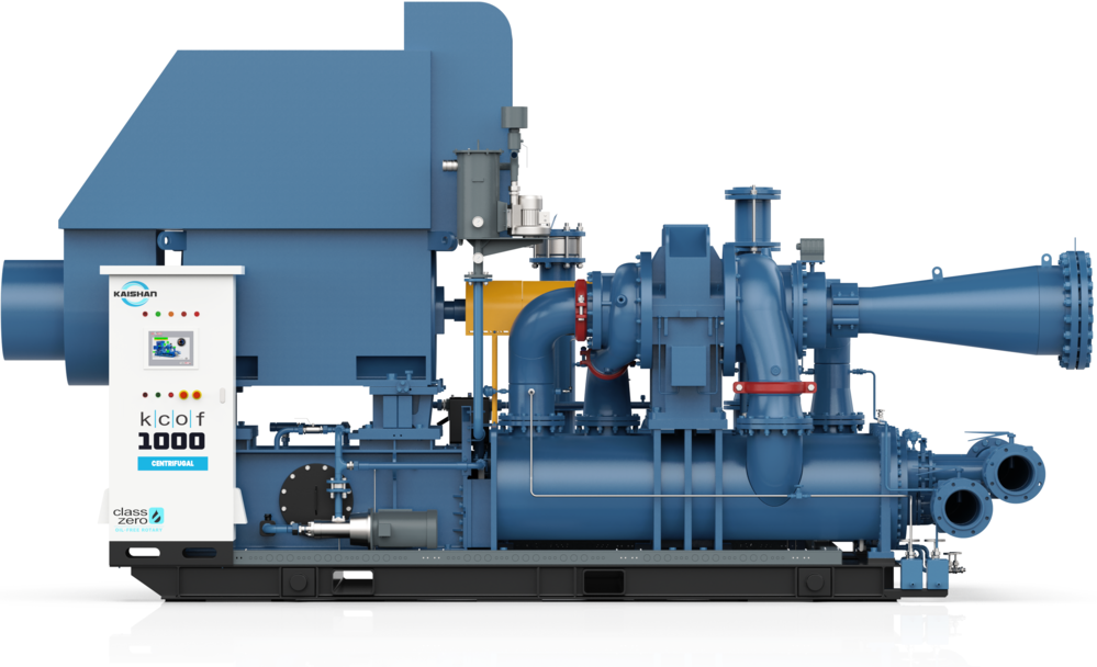 Centrifugal compressors like the Kaishan KCOF can be an extremely efficient base-load compressor for a facility that needs high air volumes.