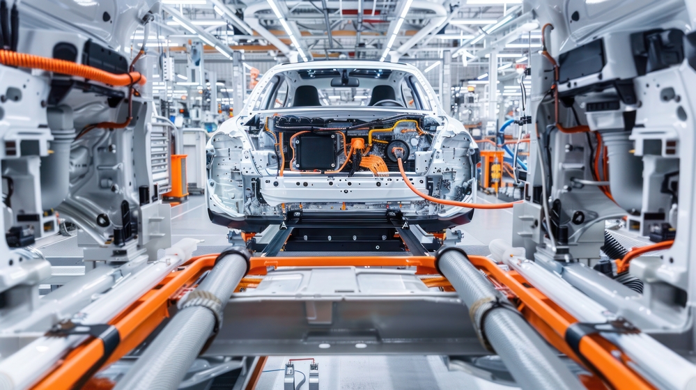 Professional,Photo,Of,Battery,Pack,In,Electric,Car,,Focus,On