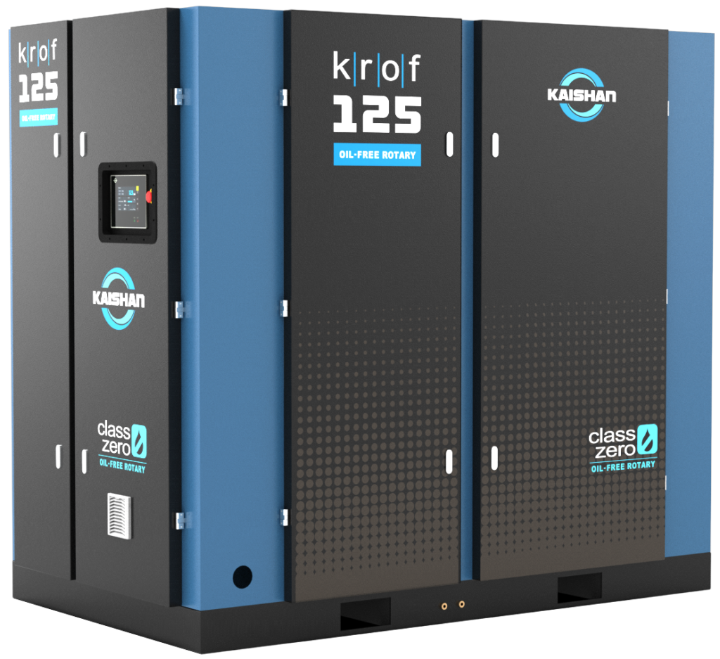 If you need high-purity air, Kaishan’s KROF two-stage oil-free unit is an excellent choice.