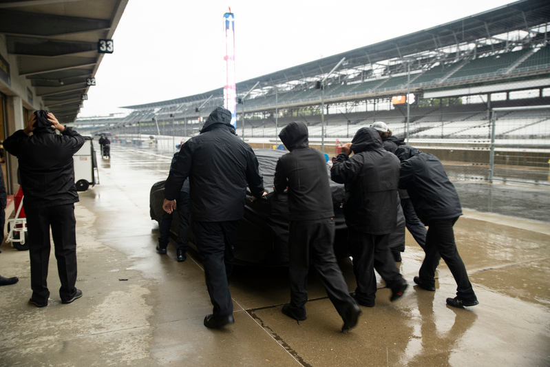 Even in adverse conditions, the success of a stock car racing team is built on its pit crew.